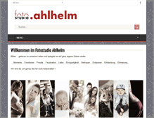 Tablet Screenshot of foto-ahlhelm.de